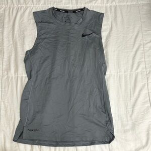 Nike Pro Gray Sleeveless Top